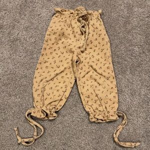 Vintage floral soft corduroy pant